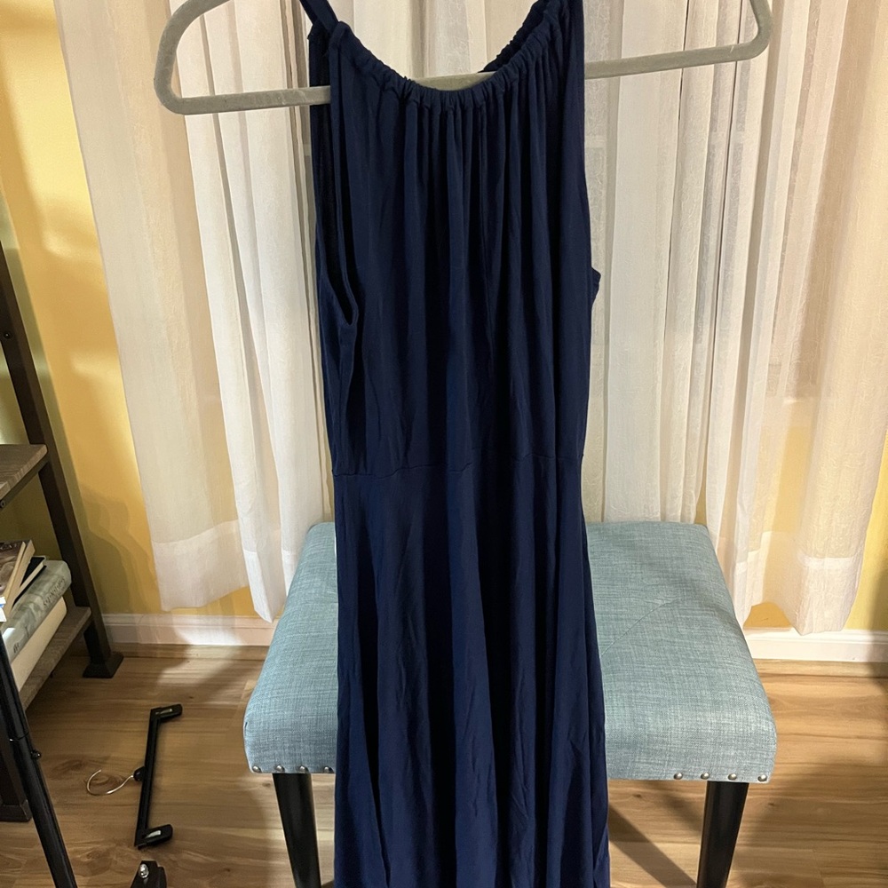 GAP Navy Blue Midi Dress